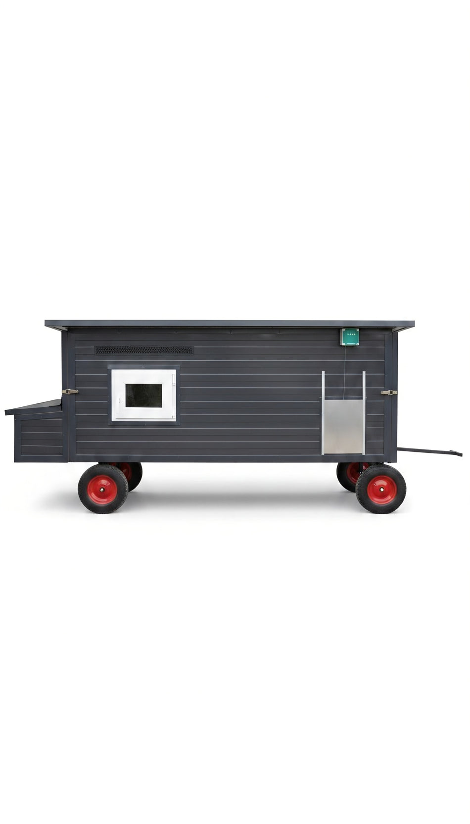 Cora chicken coop with 4 wheels (all-wheel drive) variant N2