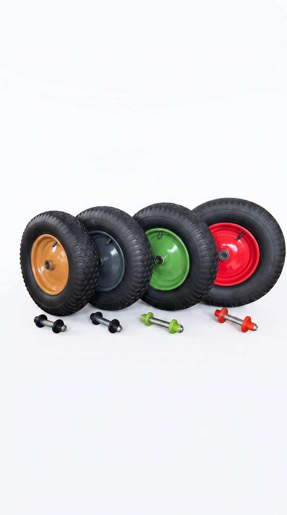 Schubkarre Rad Reifen Luftrad Luftbereifung Felge 4.80/4.00 max 250Kg mit Stahlachse