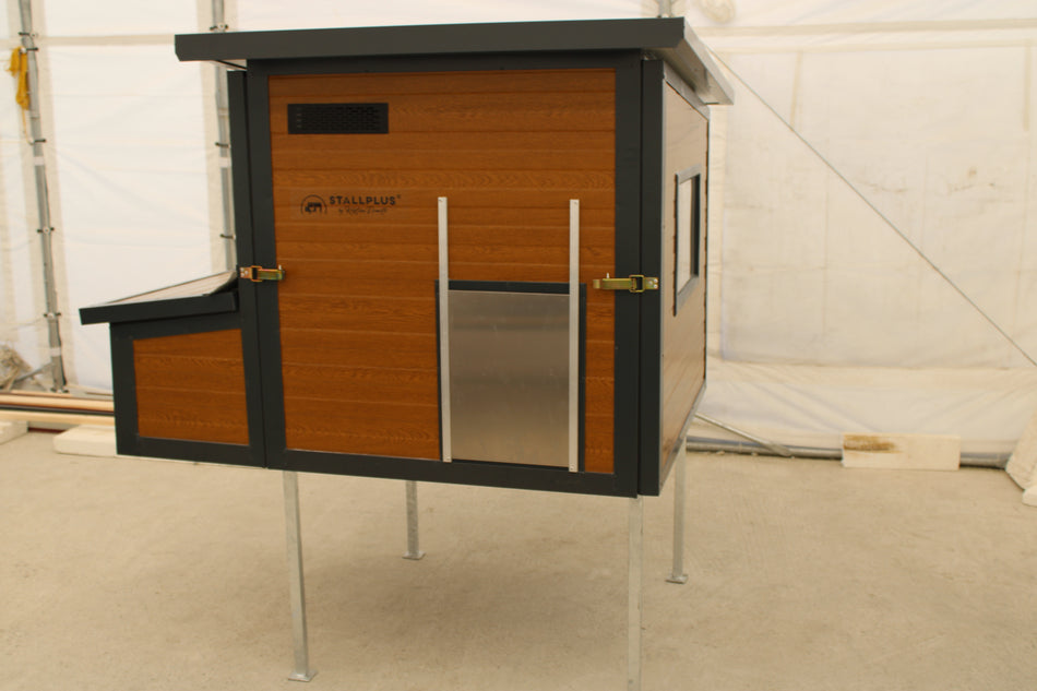 Hühnerstall Rosi Mini – 4 Füße 60 cm (Variante B1, isoliert & winterfest)