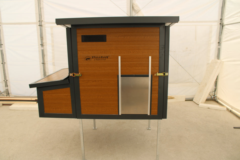 Hühnerstall Rosi Mini – 4 Füße 60 cm (Variante B1, isoliert & winterfest)