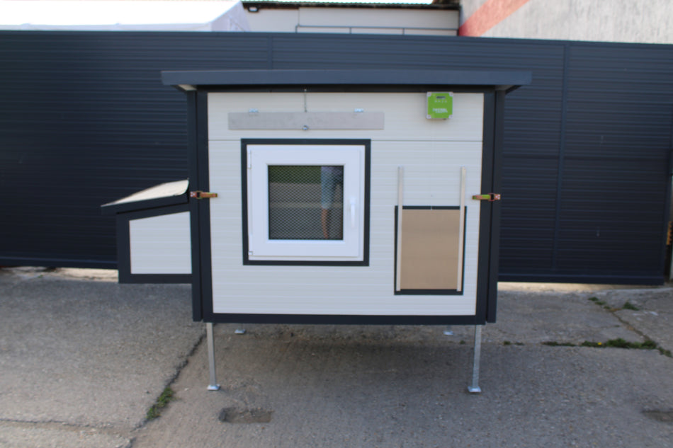 Hühnerstall Rica - 4 Füße 40 cm (Variante G1, isoliert & winterfest)