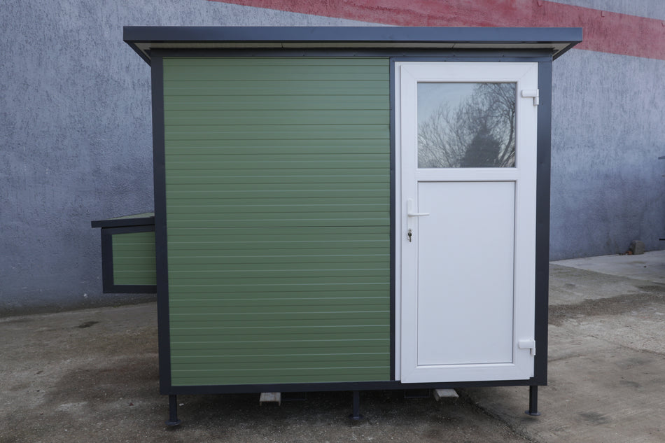 Mobile Hühnerstall begehbar 240 Stahlstall Rg/Agr
