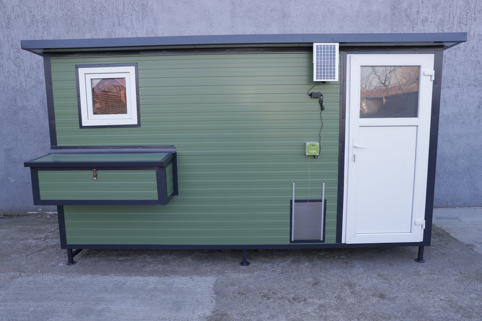Mobile Hühnerstall begehbar 400 Stahlstall Rg/Ag