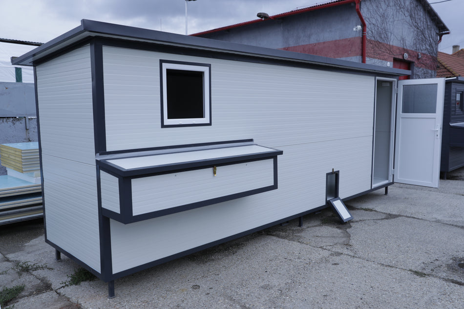 Mobile Hühnerstall begehbar 600 Stahlstall Gw/Ag