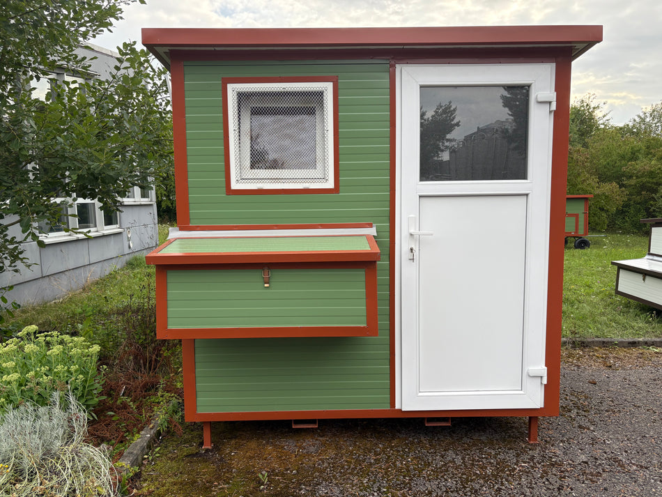 Mobile Hühnerstall begehbar 220 Stahlstall