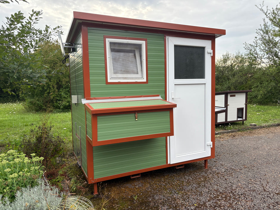 Mobile Hühnerstall begehbar 220 Stahlstall