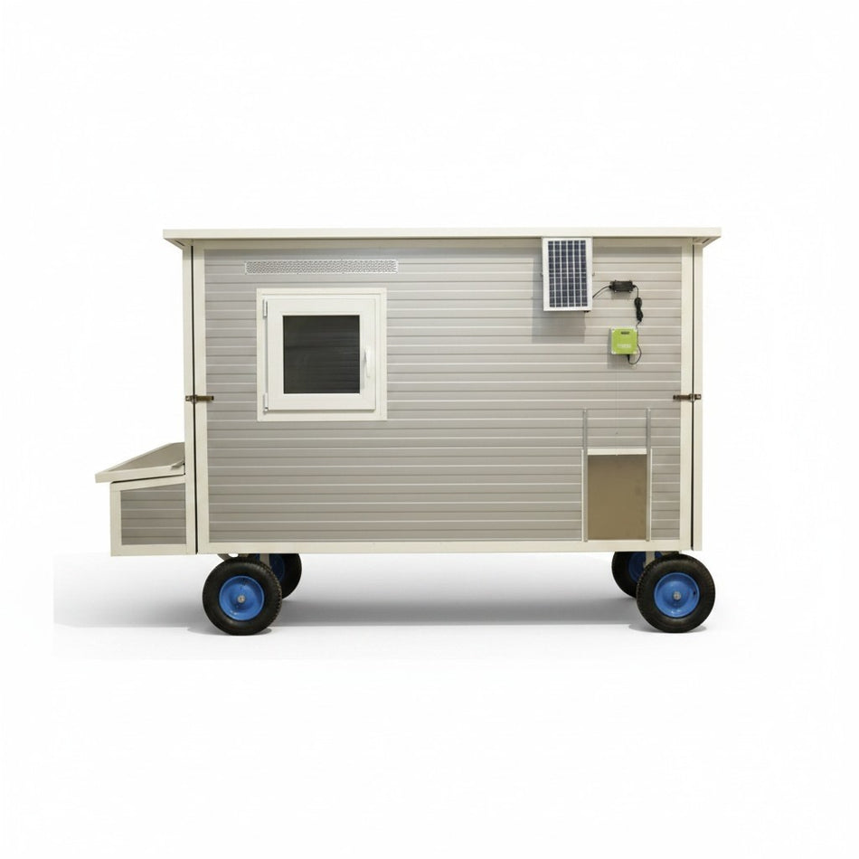 Cora chicken coop with 4 wheels, variant N4 (all-wheel drive, 150 cm high)