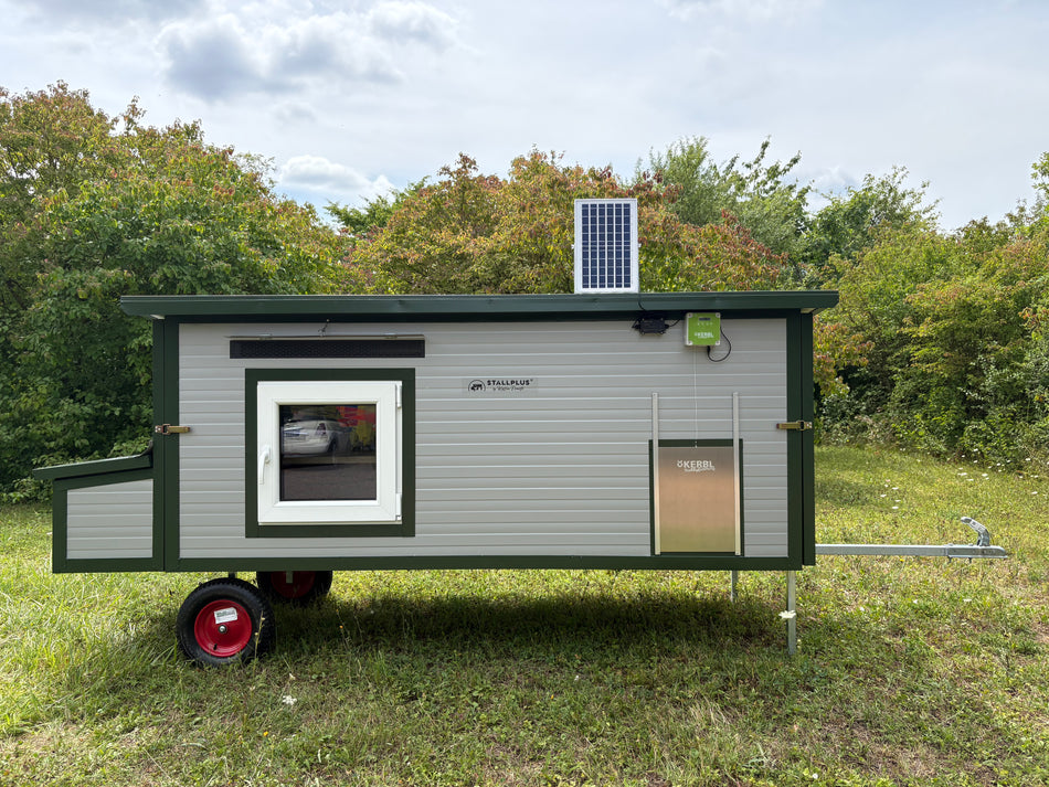 Hühnerstall Colette – 2 Räder (Variante I4, isoliert & winterfest)